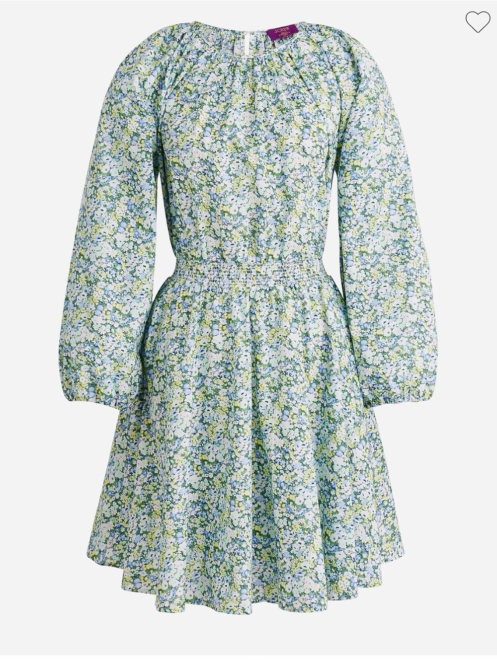 Palermo smocked-waist mini dress in Liberty® Thorpe Hill fabric